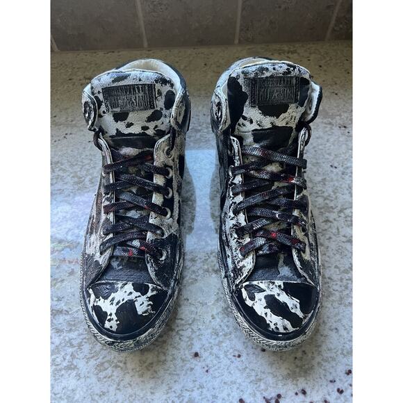 Converse All Star Chuck Taylor’s Lace Up Shoes Custom Design OOAK Mens 10.5 NWOT - Picture 2 of 7